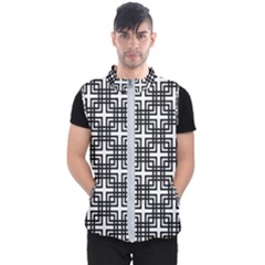 Pattern-vector-halftone-wallpaper Men s Puffer Vest by Semog4