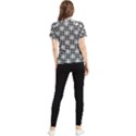 Pattern-vector-halftone-wallpaper Women s Short Sleeve Rash Guard View2