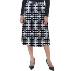 Pattern-vector-halftone-wallpaper Classic Velour Midi Skirt  by Semog4