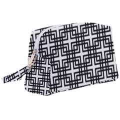 Pattern-vector-halftone-wallpaper Wristlet Pouch Bag (large) by Semog4