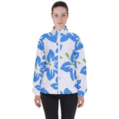 Hibiscus-wallpaper-flowers-floral Women s High Neck Windbreaker by Semog4