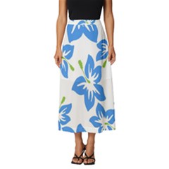 Hibiscus-wallpaper-flowers-floral Classic Midi Chiffon Skirt