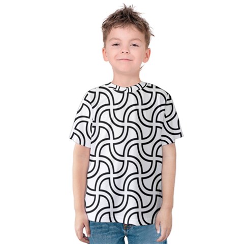 Pattern-monochrome-repeat- Kids  Cotton Tee by Semog4