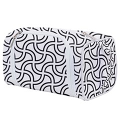 Pattern-monochrome-repeat- Toiletries Pouch by Semog4