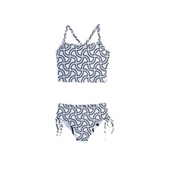 Pattern-monochrome-repeat- Girls  Tankini Swimsuit by Semog4