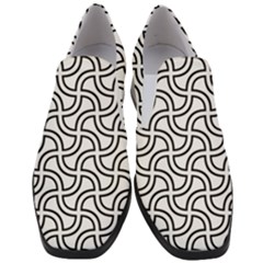 Pattern-monochrome-repeat- Women Slip On Heel Loafers by Semog4