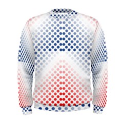 Dots-pointillism-abstract-chevron Men s Sweatshirt by Semog4