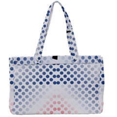 Dots-pointillism-abstract-chevron Canvas Work Bag by Semog4