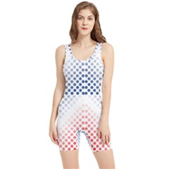 Dots-pointillism-abstract-chevron Women s Wrestling Singlet by Semog4