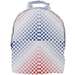 Dots-pointillism-abstract-chevron Mini Full Print Backpack by Semog4