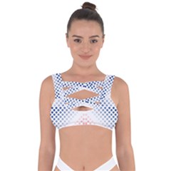 Dots-pointillism-abstract-chevron Bandaged Up Bikini Top by Semog4