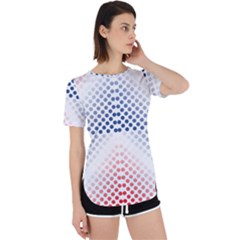 Dots-pointillism-abstract-chevron Perpetual Short Sleeve T-shirt by Semog4