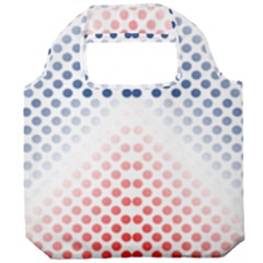 Dots-pointillism-abstract-chevron Foldable Grocery Recycle Bag by Semog4