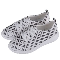 Star-curved-pattern-monochrome Women s Lightweight Sports Shoes