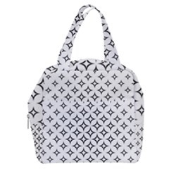 Star-curved-pattern-monochrome Boxy Hand Bag by Semog4