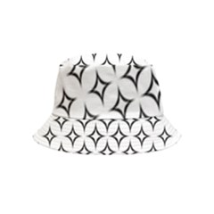 Star-curved-pattern-monochrome Inside Out Bucket Hat (kids) by Semog4