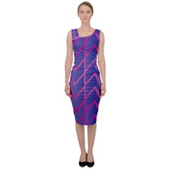 Geometric-background-abstract Sleeveless Pencil Dress by Semog4