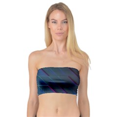 Glass-scifi-violet-ultraviolet Bandeau Top by Semog4