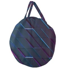 Glass-scifi-violet-ultraviolet Giant Round Zipper Tote by Semog4