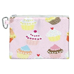 Cupcakes Wallpaper Paper Background Canvas Cosmetic Bag (xl) by Semog4