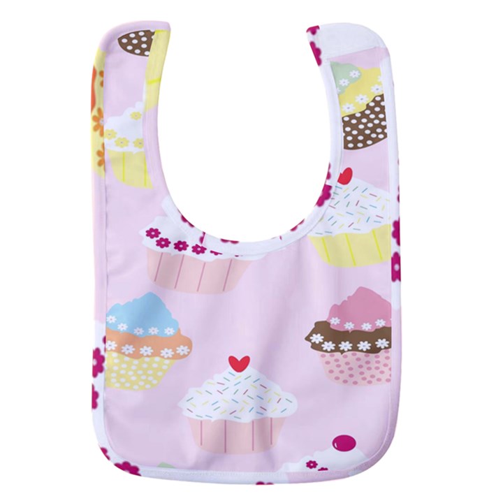 Cupcakes wallpaper paper background Baby Bib