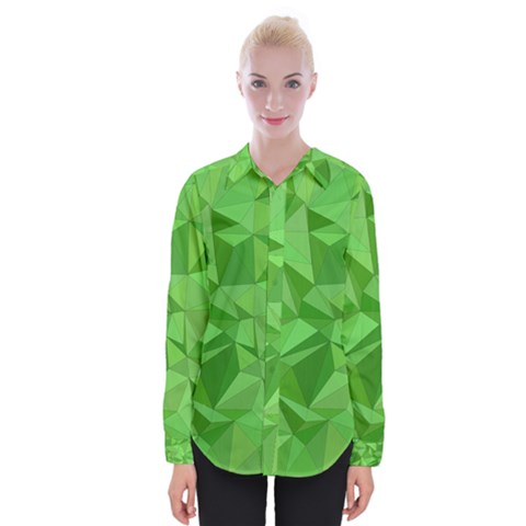 Mosaic-tile-geometrical-abstract Womens Long Sleeve Shirt by Semog4