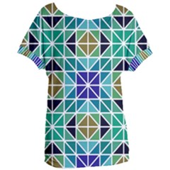 Mosaic-triangle-symmetry- Women s Oversized Tee by Semog4