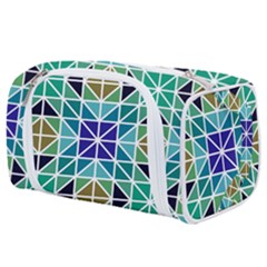 Mosaic-triangle-symmetry- Toiletries Pouch by Semog4