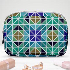 Mosaic-triangle-symmetry- Make Up Pouch (small) by Semog4