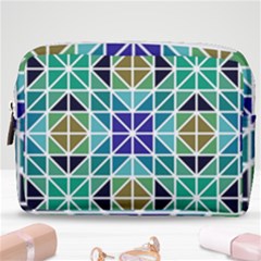 Mosaic-triangle-symmetry- Make Up Pouch (medium) by Semog4