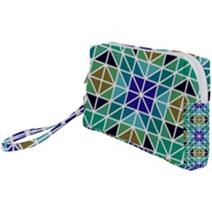 Mosaic-triangle-symmetry- Wristlet Pouch Bag (small) by Semog4