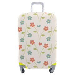 Floral-pattern-wallpaper-retro Luggage Cover (medium) by Semog4