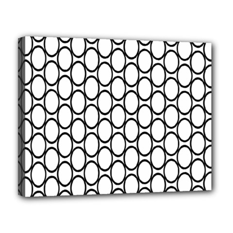 Black-pattern-halftone-wallpaper Canvas 14  X 11  (stretched) by Semog4