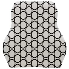 Black-pattern-halftone-wallpaper Car Seat Velour Cushion  by Semog4