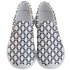 Black-pattern-halftone-wallpaper Men s Lightweight Slip Ons by Semog4