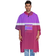 Pattern-banner-set-dot-abstract Men s Hooded Rain Ponchos by Semog4