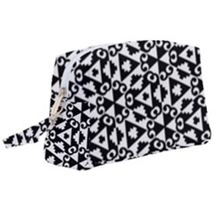 Geometric-tile-background Wristlet Pouch Bag (large) by Semog4