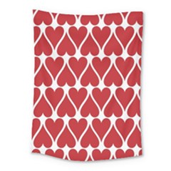 Hearts-pattern-seamless-red-love Medium Tapestry by Semog4