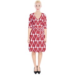 Hearts-pattern-seamless-red-love Wrap Up Cocktail Dress by Semog4