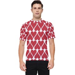 Hearts-pattern-seamless-red-love Men s Short Sleeve Rash Guard by Semog4