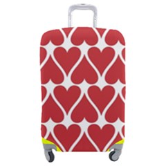 Hearts-pattern-seamless-red-love Luggage Cover (medium) by Semog4