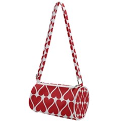 Hearts-pattern-seamless-red-love Mini Cylinder Bag by Semog4