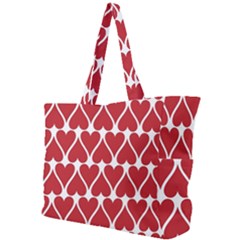 Hearts-pattern-seamless-red-love Simple Shoulder Bag by Semog4