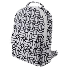 Ellipse-pattern-ellipse-dot-pattern Flap Pocket Backpack (small) by Semog4