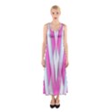 Geometric-3d-design-pattern-pink Sleeveless Maxi Dress View1