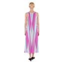 Geometric-3d-design-pattern-pink Sleeveless Maxi Dress View2