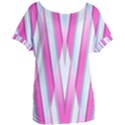 Geometric-3d-design-pattern-pink Women s Oversized Tee View1