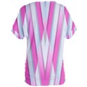 Geometric-3d-design-pattern-pink Women s Oversized Tee View2