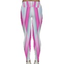 Geometric-3d-design-pattern-pink Lightweight Velour Classic Yoga Leggings View2