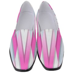 Geometric-3d-design-pattern-pink Women s Classic Loafer Heels by Semog4